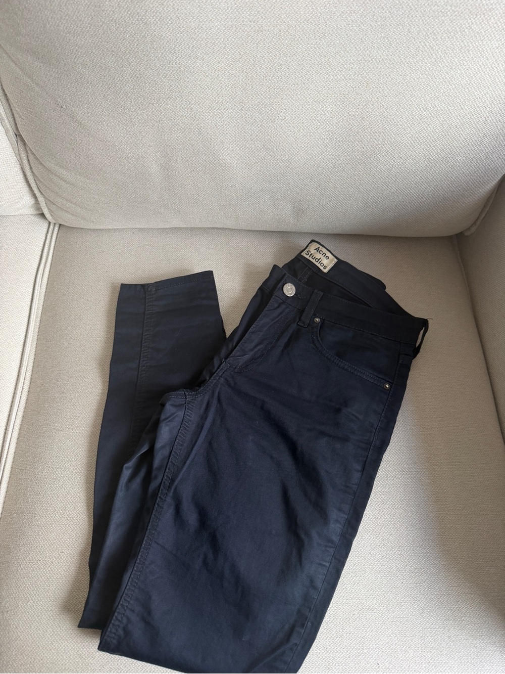 Acne womens Slim Navy Jeans